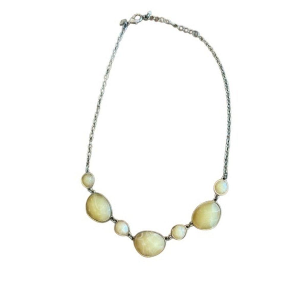 Banana Republic Yellow and Silver Necklace